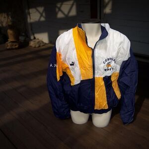 Vintage Puma 1990s  Vikings Cobourg West Navy/Gold/White Windbraker Jacket